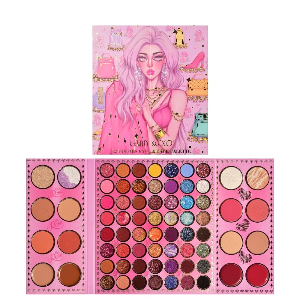 ✨ Dazzling Kevin & Coco 72 Color Fashion Nova Girl Palette ✨ Perfect Gift 4 Xmas